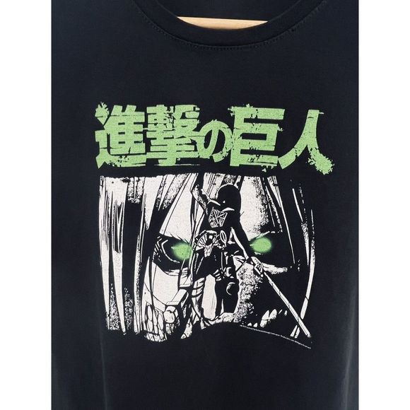 Ripple Junction Attack On Titan T Shirt Anime Small Womens Black Green - Picture 2 of 4